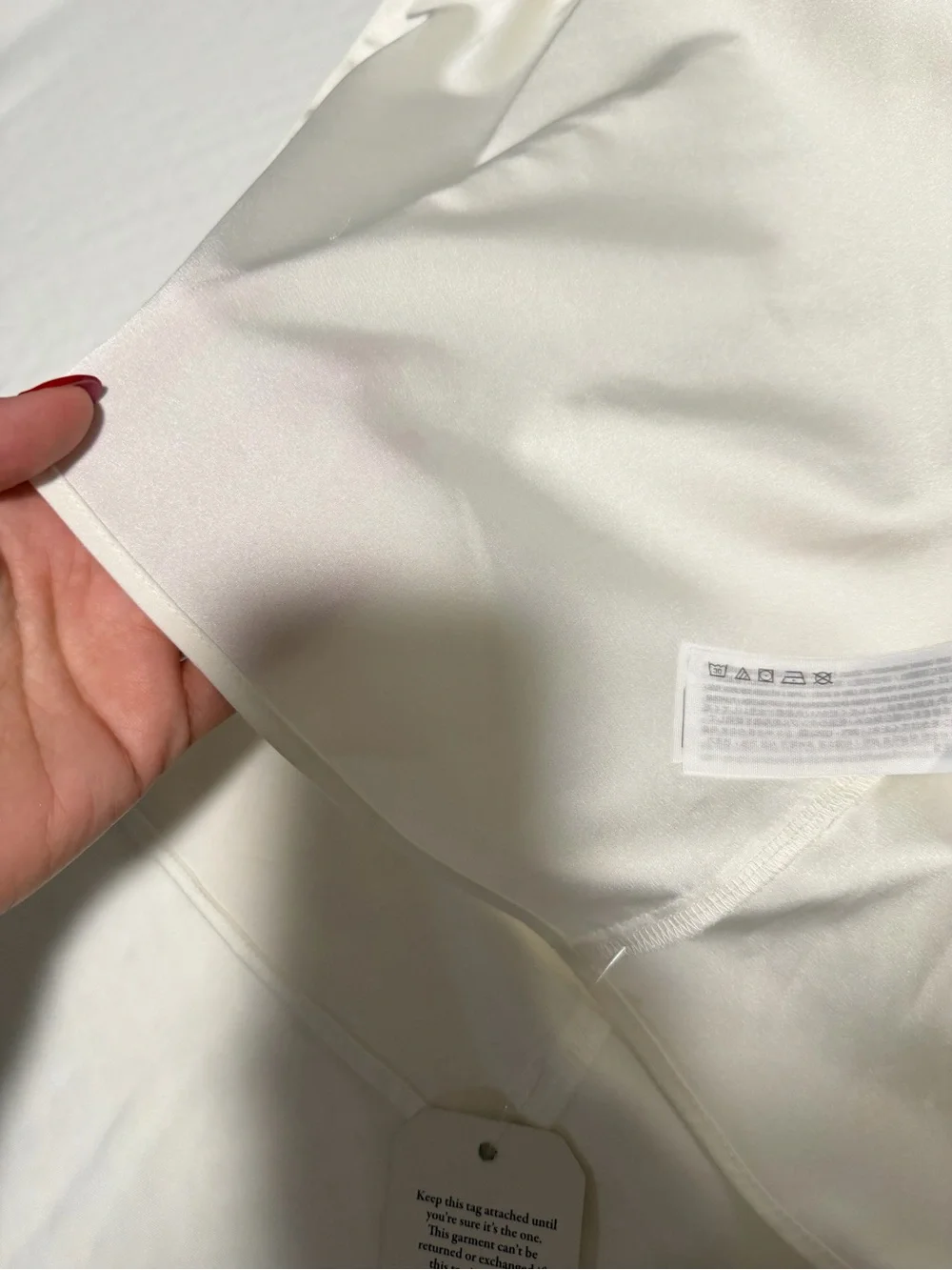 Abercrombie & Fitch White Satin Effect Dress